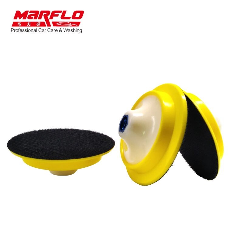 PU Backing Plate Pad 5"  3 Thread M14 M16 5/8-11 Flexible Polishing Pad for Car Polisher