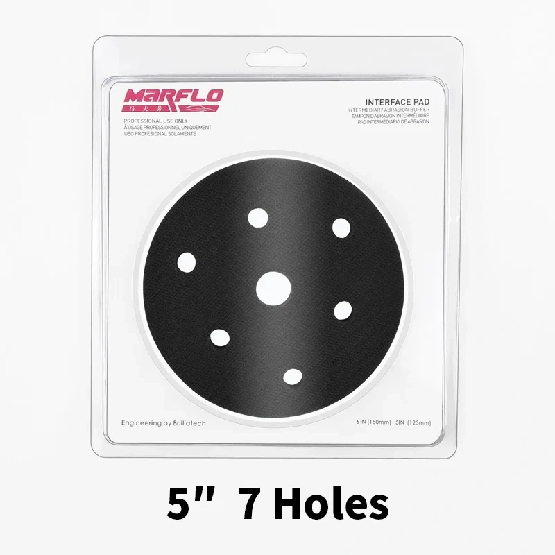 Marflo 5"6" Polishing Sponge Interface Pad Placed the Backing Plate and Sanding Disc for Multiple Reasons