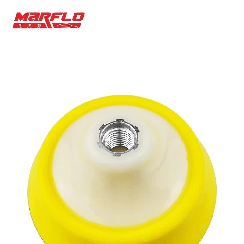 Marflo 5in PU Foam Backing Plate Drill Buffer 125mm Hook Loop M14 M16 Thread for Polishing Machine