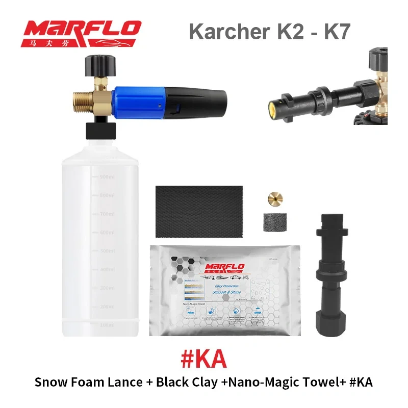 Marflo Snow Foam Gun Lance for Water Gun Lavor Karcher HDS Nilfisk Black&Decker Makita AR Blue Intersko