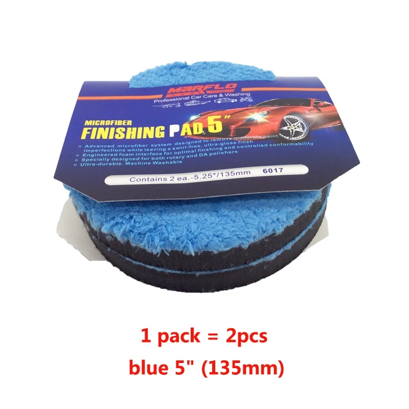 MARFLO Paint Car Care 6" Microfiber Buff Sponge Polishing Pad  Wax Pad  For Both Rotary and DA Polisher