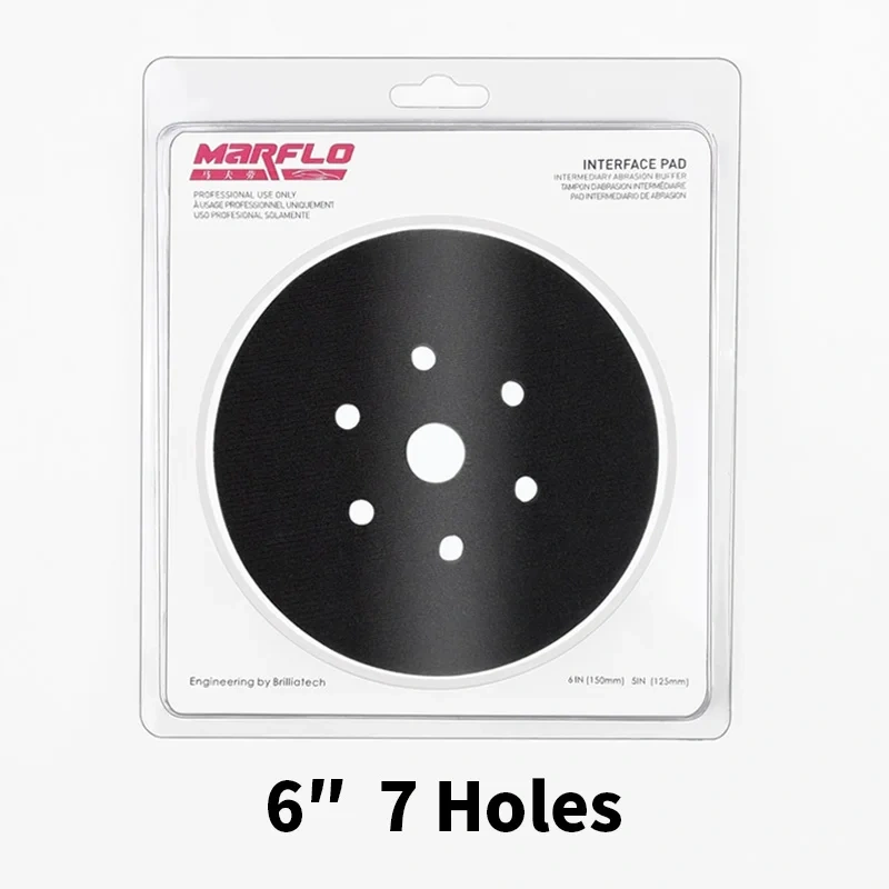 Marflo 5"6" Polishing Sponge Interface Pad Placed the Backing Plate and Sanding Disc for Multiple Reasons
