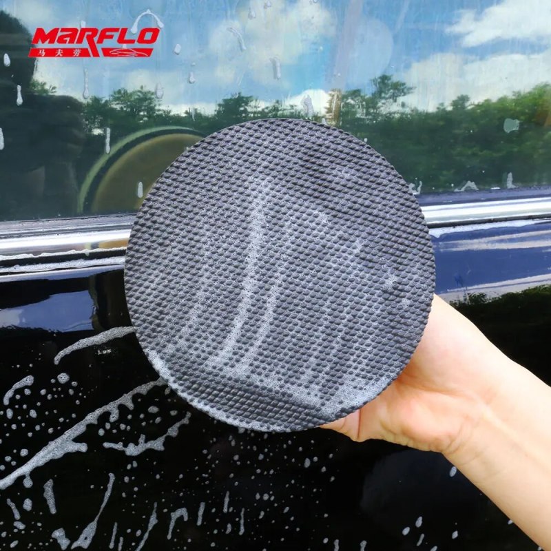 Marflo Car Washing Polish Wax Pad Heavy Grad Magic Clay Sponges Care Detailing Auto Tools Cleaning 6 5 4 3 Inch