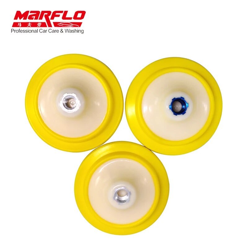 PU Backing Plate Pad 5"  3 Thread M14 M16 5/8-11 Flexible Polishing Pad for Car Polisher