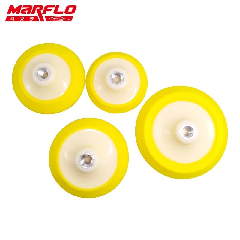 Plate Backing Pad for M14 Polisher with Polishing Sponge Pad 4" 4.5" 5" 6"  Hook Loop Backing Pad  Marflo