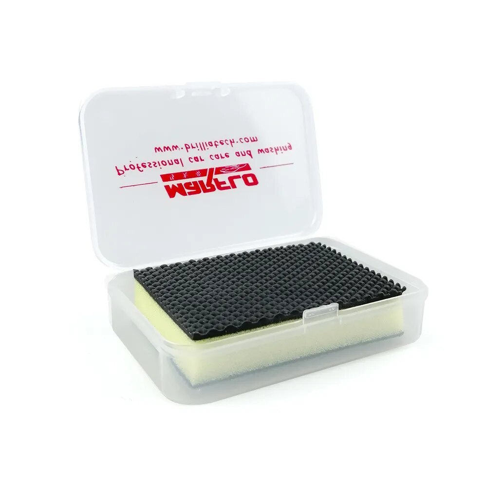 3pcs Magic Clay Bar Block Car Wash Care Cleaning Detailing Wax Applicator Sponge Pad Towel Tools Paint Repair MARFLO