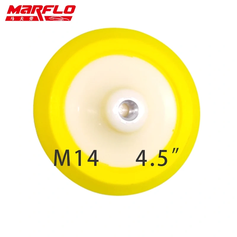 Plate Backing Pad for M14 Polisher with Polishing Sponge Pad 4" 4.5" 5" 6"  Hook Loop Backing Pad  Marflo