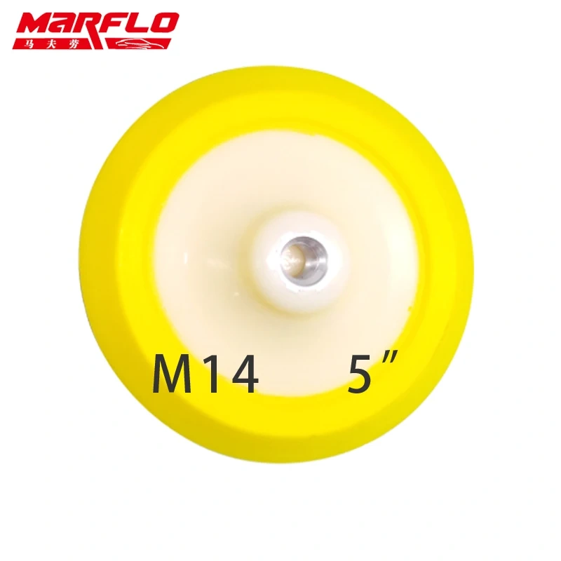 Plate Backing Pad for M14 Polisher with Polishing Sponge Pad 4" 4.5" 5" 6"  Hook Loop Backing Pad  Marflo