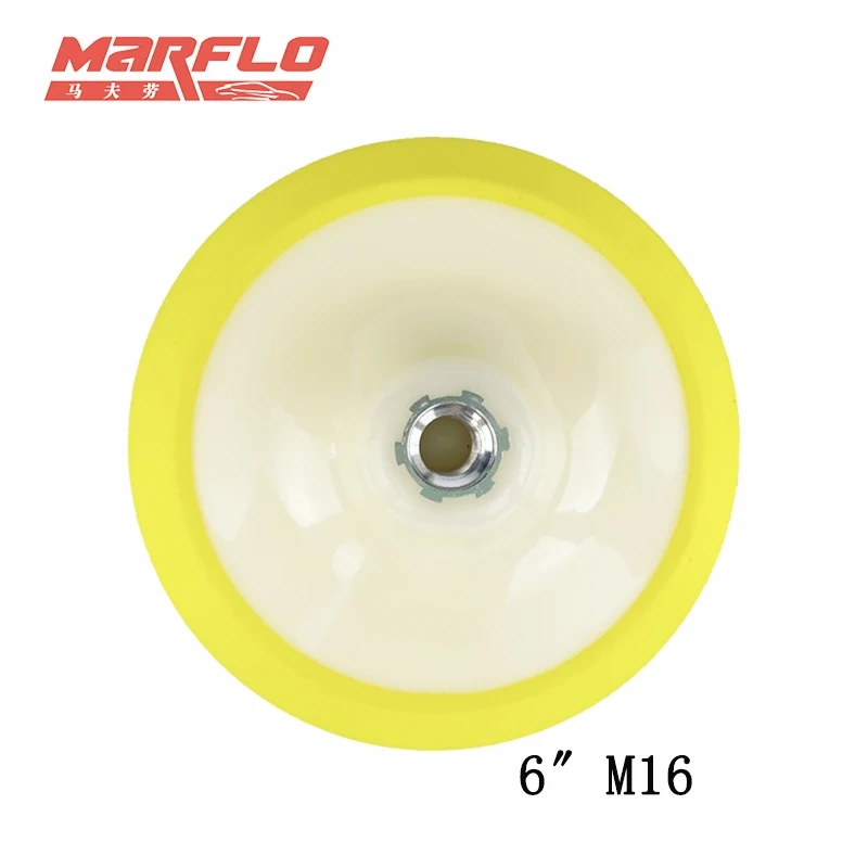 Plate Backing Pad for M16 Polisher with Polishing Sponge Pad 4" 4.5"5"6" Hook Loop Backing Pad Adhesive Back Plate Marflo