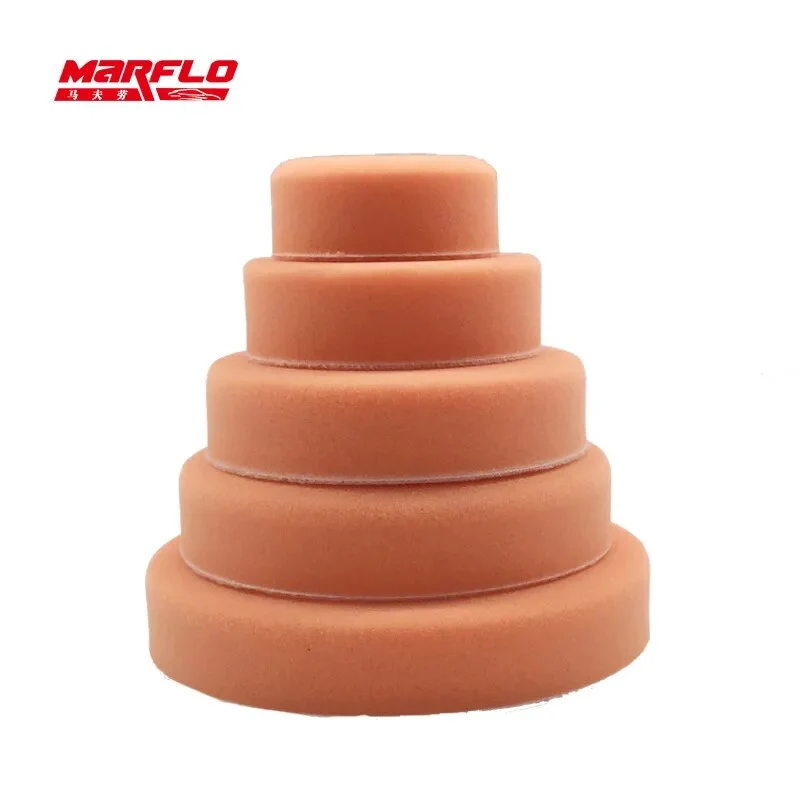 Marflo Sponge Polishing Pad Dual Action Pad Sponge Buff Polish Pad Heavy Medium Fine Grade 180mm 150mm 125mm 100mm 80mm