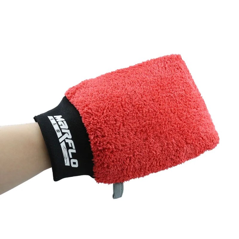 Marflo New Car Washing Magic Clay Mitt Microfiber Glove MF-6036 With Cuff Design Bar On The Glove And Mitts Paint Cleaner