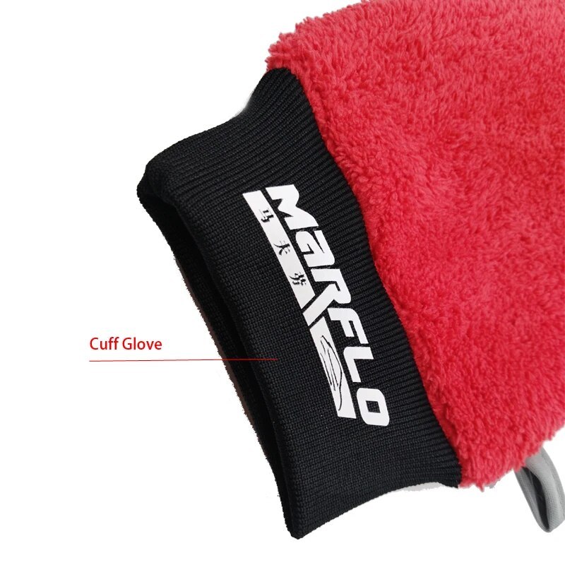 Bulk Sale Marflo Car Wash Glove With Cuff Magic Clay Mitt Microfiber Magic Clay Bar On The Glove And Mitt For Paint Care