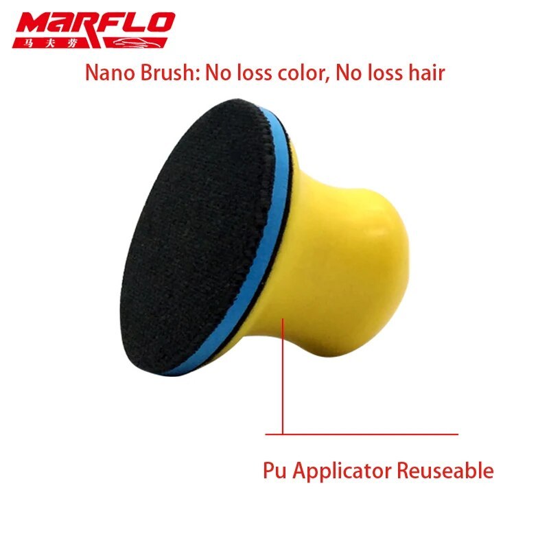 Marflo Car Wash Special Brush for Car Room Clean Brush Car Seat Clean Brush with Pu Applicator Bar