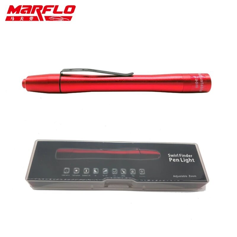 BT-7018 Marflo Car Paint Checking Swirl Finder Light Pen Lighter for Car Washing and Paint Finish Tools