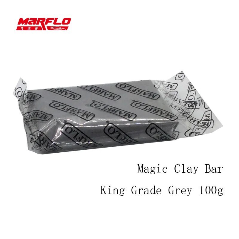Marflo Magic Clay Bar Auto Car Paint Care Cleaning Detailing Washing King Grade Grey Rust Remover Converter Prevention
