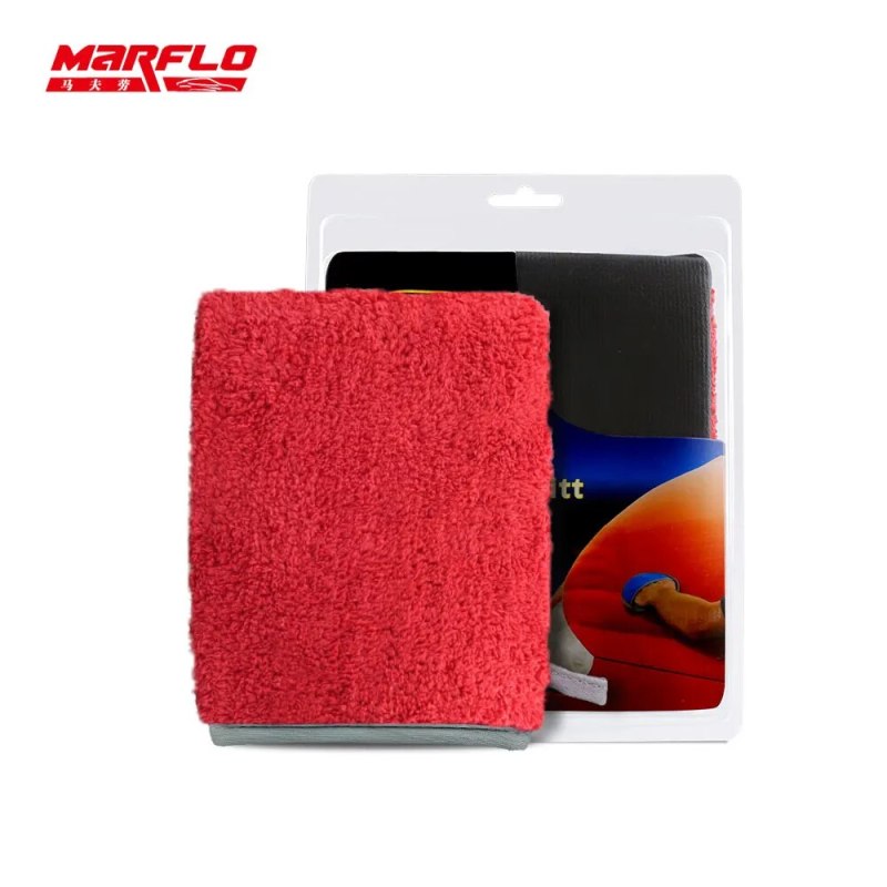 Microfiber Cloth Magic Clay Mitt Gloves Pad For Car Washing Removal Contaminants Auto Care Cleaning Towel  BT-6026