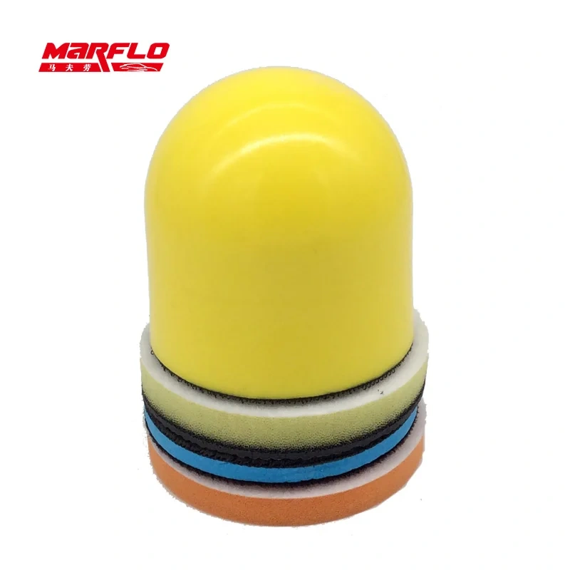 Marflo Car Care Wash Clean Brush Magic Clay Pad Wax Sponge Pad 3 Plus 1 Made by Brilliatech