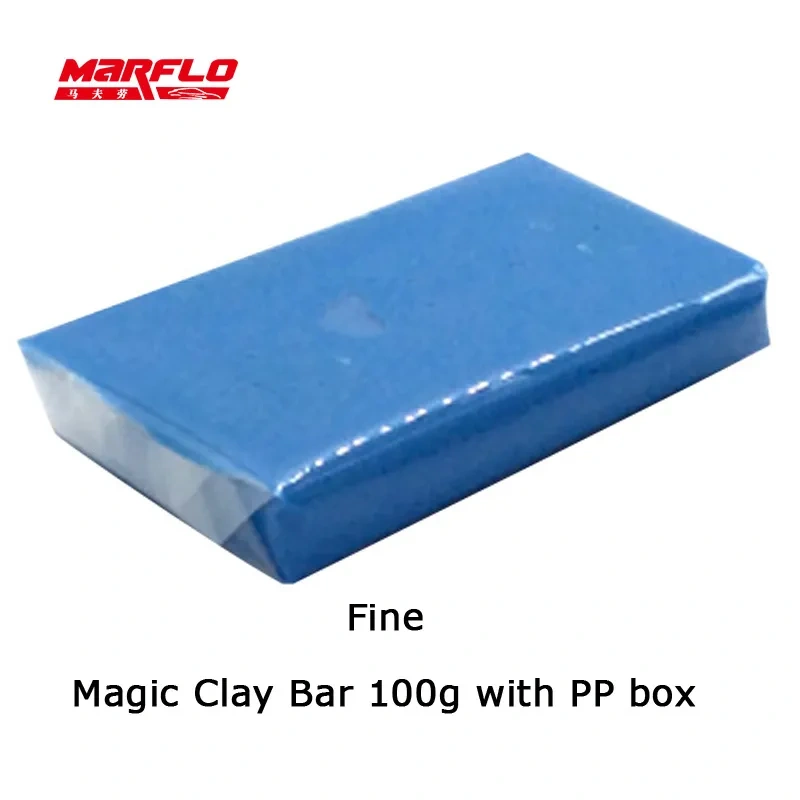 Marflo Car Wash Detailing Magic Clay Bar 100g Fine Medium King Grade Heavy 80g New Piont Clay Bar Powerful Removal Contaminants