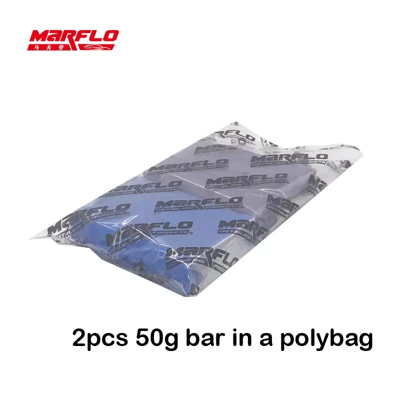 Marflo Magic Clay Bar for Car Wash 2pcs Fine Medium Heavy Grade Clay Bar  for Car Washing