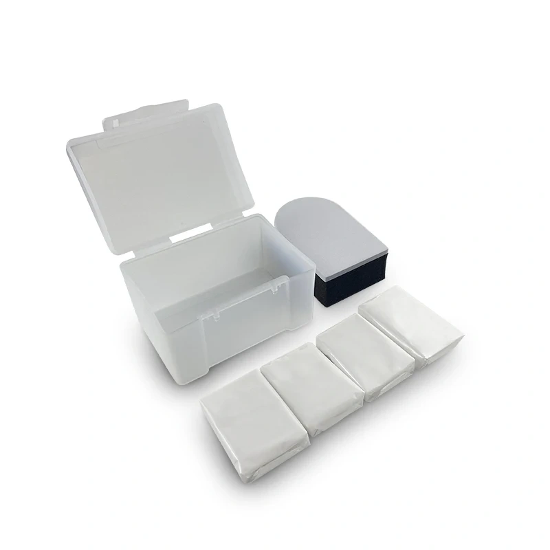 50g Magic Clay Bar 4pcs With Sponge Applicator Blue Yellow Auto Cleaning Clay Bar Car Detailing Clean Clay Blue Marflo BT-2016S