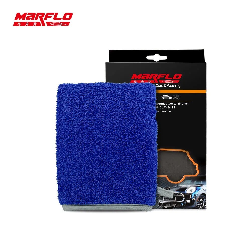 Microfiber Cloth Magic Clay Mitt Gloves Pad For Car Washing Removal Contaminants Auto Care Cleaning Towel  BT-6026