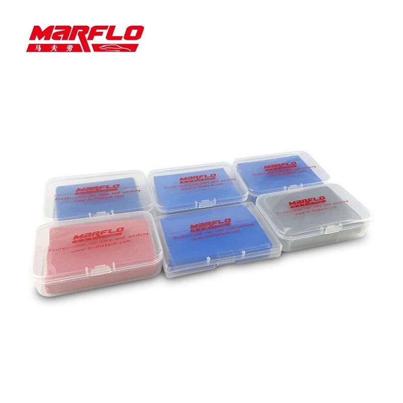 Marflo 5pcs/lot Car Wash Detailing Magic Clay Bar 100g Fine Medium King Grade Heavy 80g Detail Bar