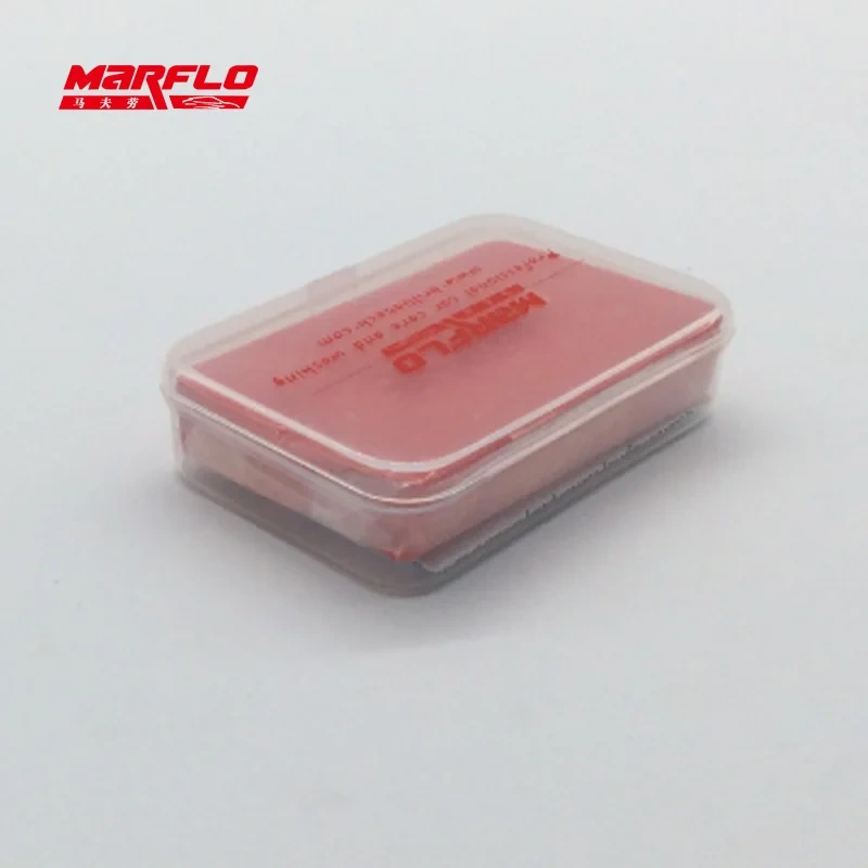 Tar Spot Remover Magic Clay Bar Fine Medium Heavy King Grade 100g with PP Box Car Care Wash Wax Applicator Marflo Brilliatech