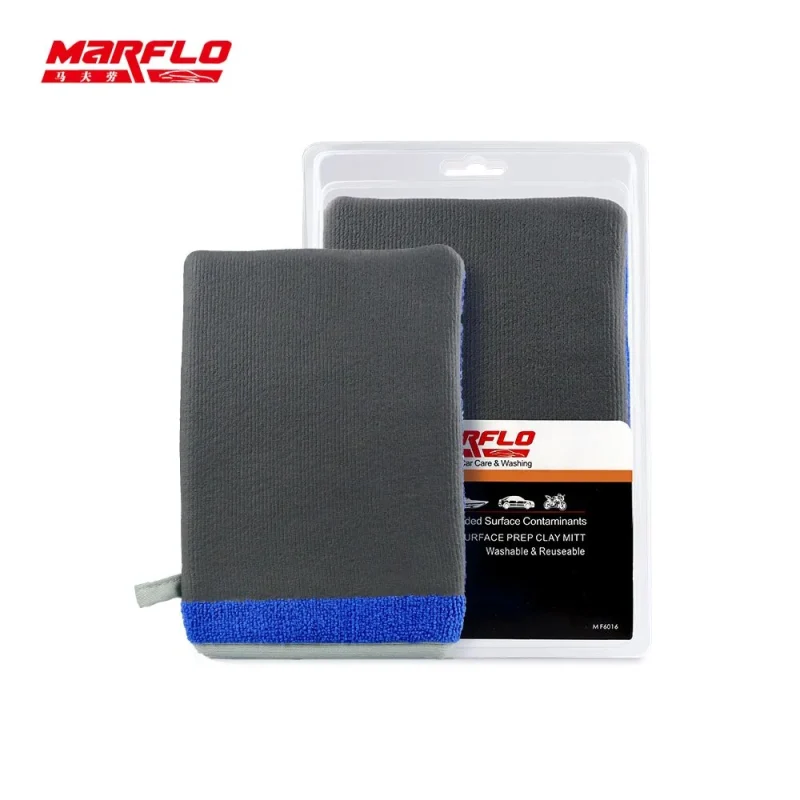 MARFLO 10pcs Car Wash Magic Clay Bar Mitt Car Clay Cloth Auto Care Cleaning Towel  Microfiber Sponge Pad Clay Cloth Detailing