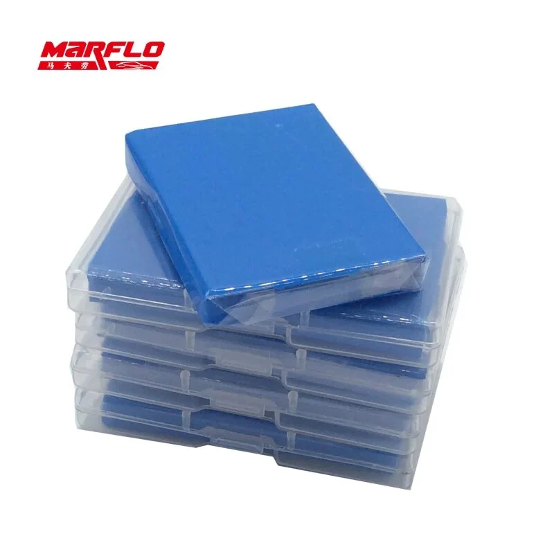Magic Clay Bar Fine 100g With PP Box Super Car Cleaning Detailing Care Wash Before Wax Applicator Marflo Brilliatech