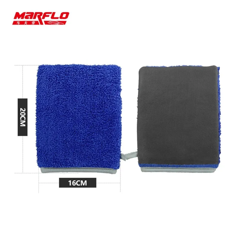Marflo Car Detailing Magic Clay Mitt Mircofiber Glove For Car Washing Cleaner Paint With Blister And Box Package BT-6026