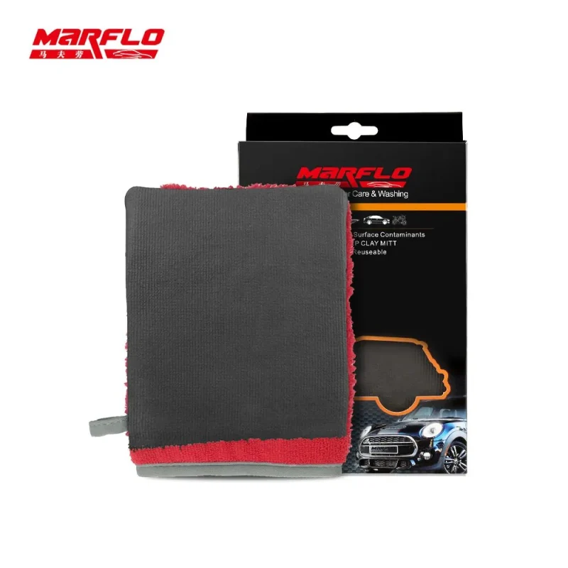 Microfiber Cloth Magic Clay Mitt Gloves Pad For Car Washing Removal Contaminants Auto Care Cleaning Towel  BT-6026
