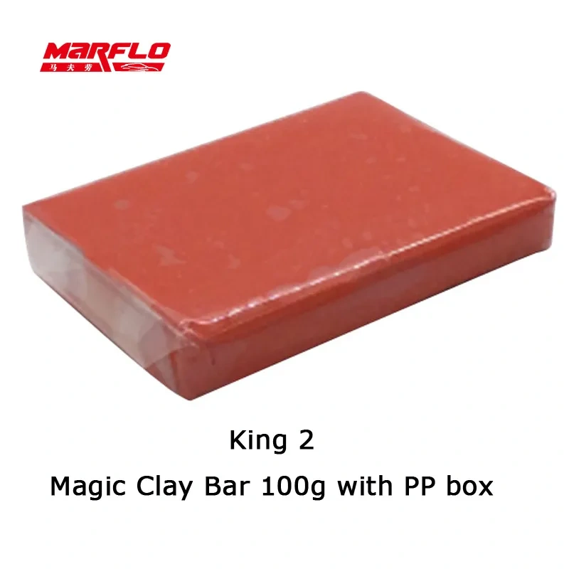 Marflo Car Wash Detailing Magic Clay Bar 100g Fine Medium King Grade Heavy 80g New Piont Clay Bar Powerful Removal Contaminants