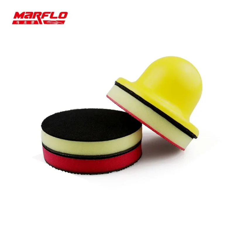 100mm Marflo Car Washing Magic Clay Sponge Pad Before Polish & Wax For Car Paint Care Cleaning Mud Disc Pad
