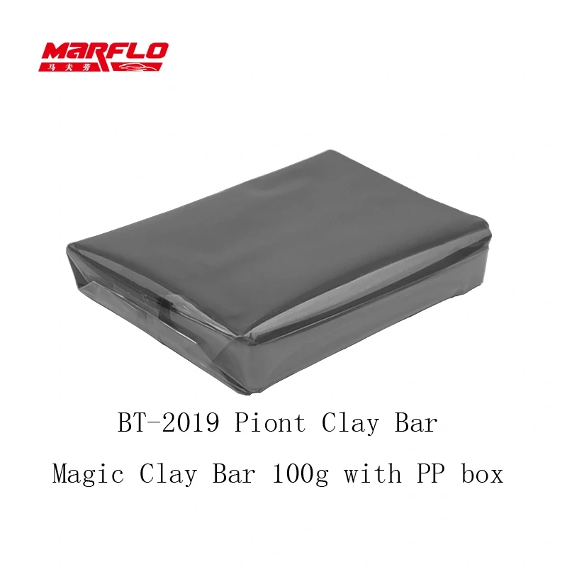 Tar Spot Remover Magic Clay Bar Fine Medium Heavy King Grade 100g with PP Box Car Care Wash Wax Applicator Marflo Brilliatech