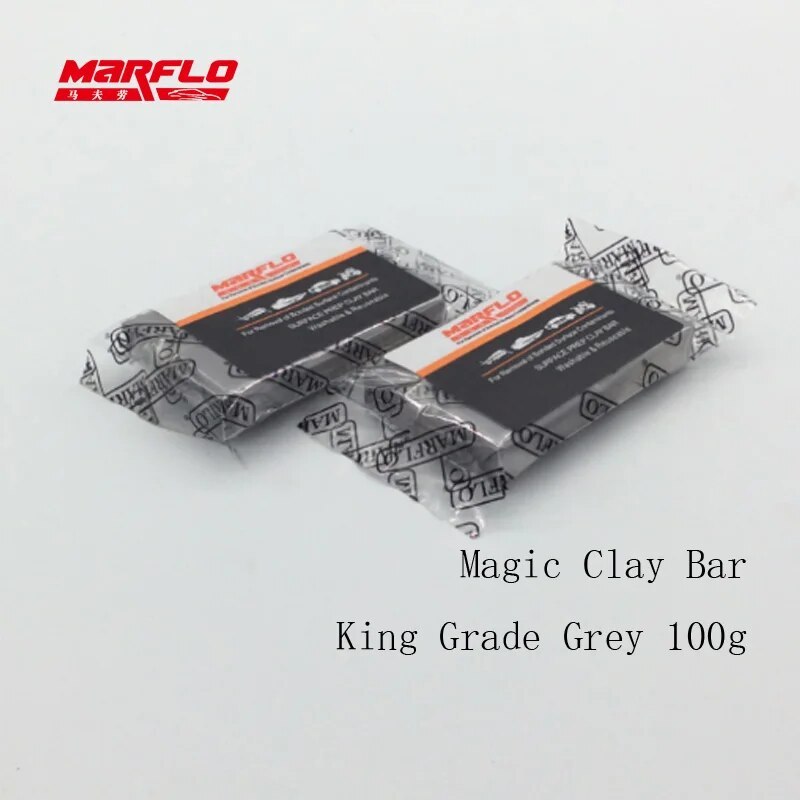 Marflo Magic Clay Bar Auto Car Paint Care Cleaning Detailing Washing King Grade Grey Rust Remover Converter Prevention