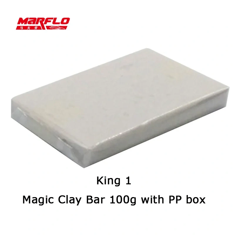 Marflo 5pcs/lot Car Wash Detailing Magic Clay Bar 100g Fine Medium King Grade Heavy 80g Detail Bar