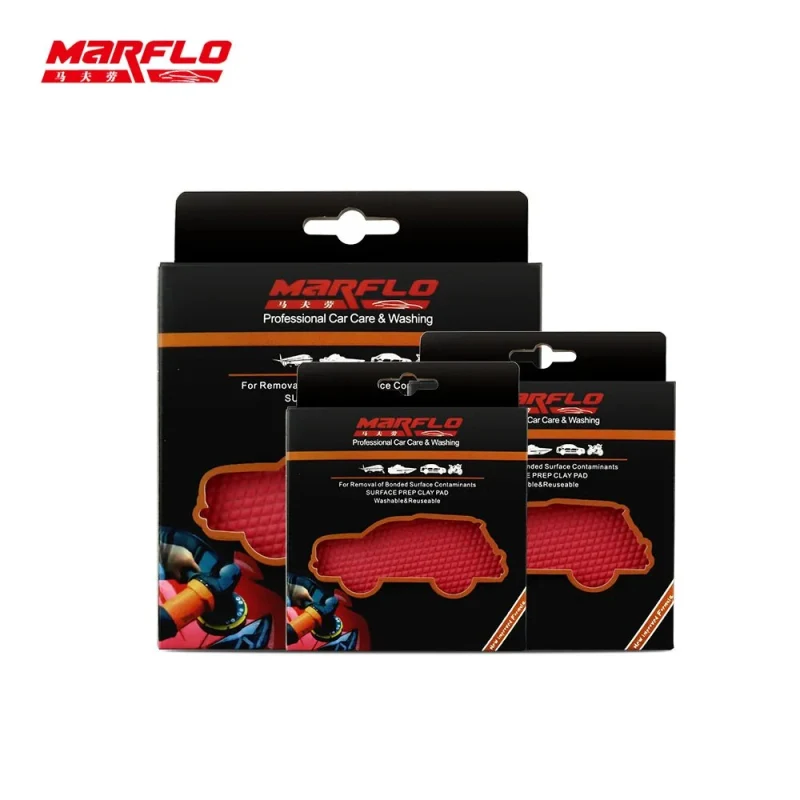 MARFLO King Grade Car Clean Magic Clay Pad Auto Cleaning Polishing Sponge Pad Wax Applicator Paint Repair Auto Skin