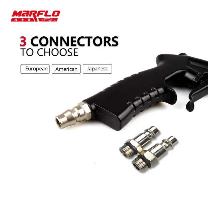 Marflo Air Blow Car Wash Gun Efficient Dry Cleaning Gun High Pressure Tornado Dust Blowing Gun Professional Car Interior Cleanin