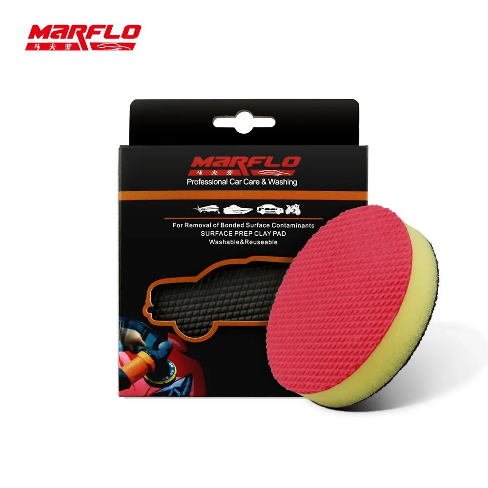 MARFLO King Grade Car Clean Magic Clay Pad Auto Cleaning Polishing Sponge Pad Wax Applicator Paint Repair Auto Skin