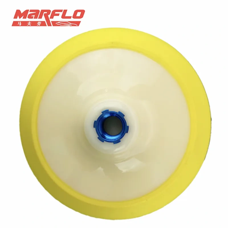 Polisher Plate Backing Pad MARFLO Car Clean Disc For M5/8 With Sponges Pad 5" 6s" Sanding Wax Washer Cleaner Auto Tools