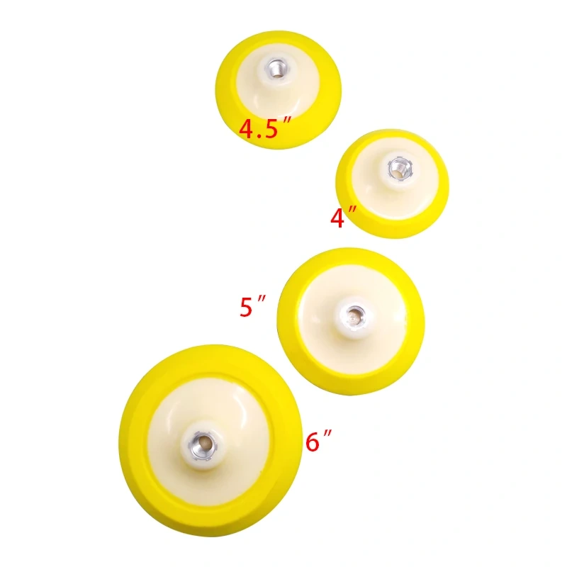 Car Clean Plate Backing Pad MARFLO Polishing Disc for M14 Polisher Polishing Sponge Pad 4" 4.5" 5" 6" Sanding Backing Pad