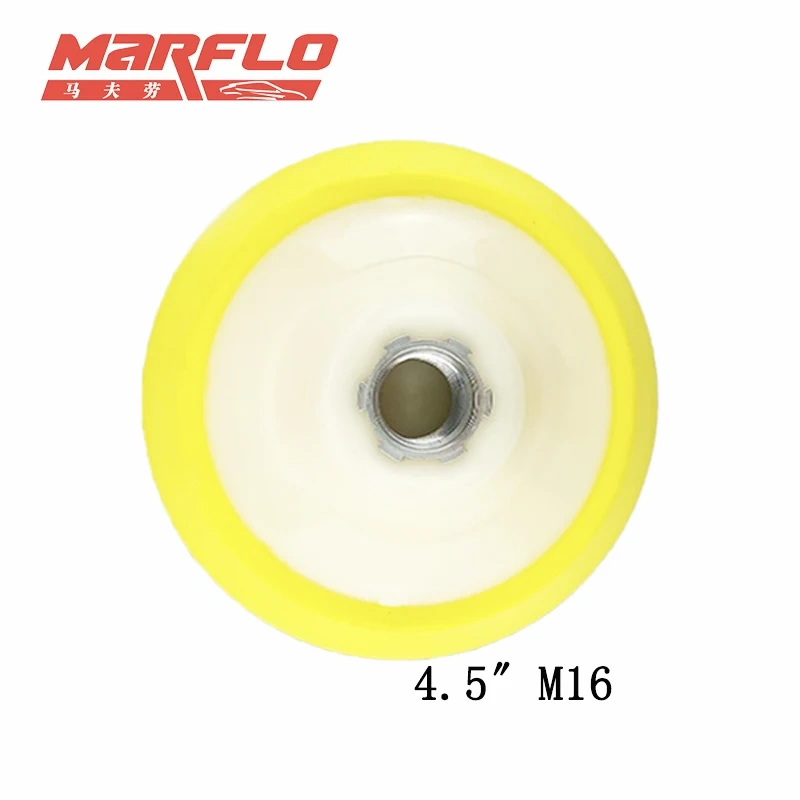 MARFLO Car Clean Plate Backing Pad Polishing Disc For M16 Polisher With Sponge Pad 4" 4.5" 5"6"Sanding Washing