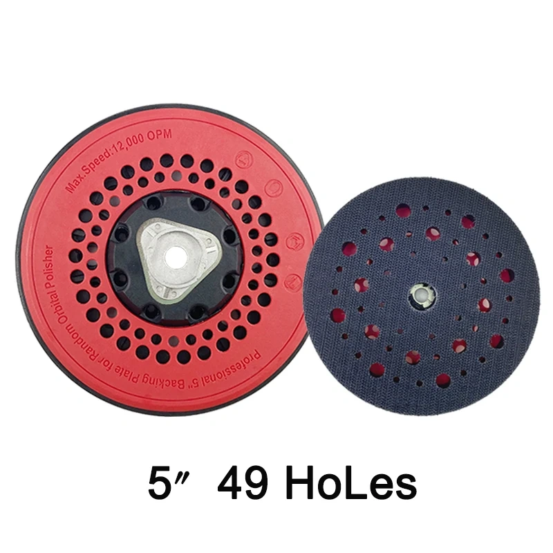 Marflo  Sanding PadBacking Plate for Dual Action Polisher DA Polisher Backing Plate Back Holder 5 inch 125mm 6 Inch 150mm  Pad