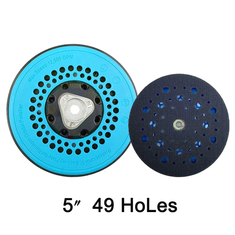 Marflo  Sanding PadBacking Plate for Dual Action Polisher DA Polisher Backing Plate Back Holder 5 inch 125mm 6 Inch 150mm  Pad
