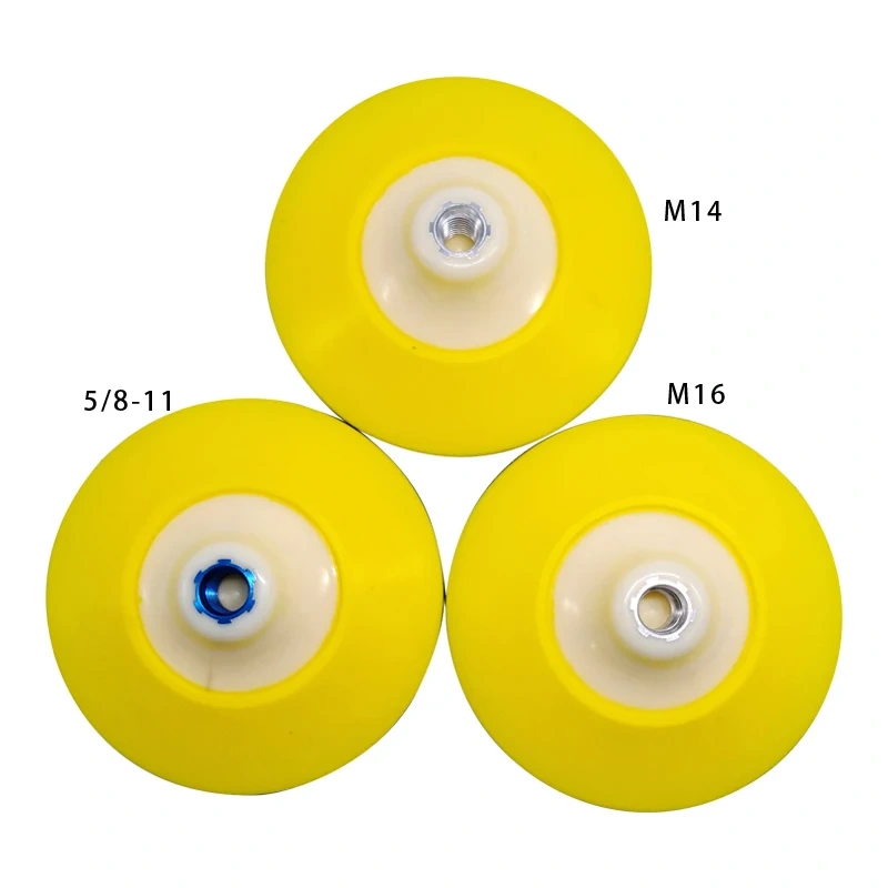 Paint Care Cleaner MARFLO Plate Backing Pad for Polishing Sponge Pad 6" Thread M14 M16 5/8-11 Flexible Auto Detailing Tools