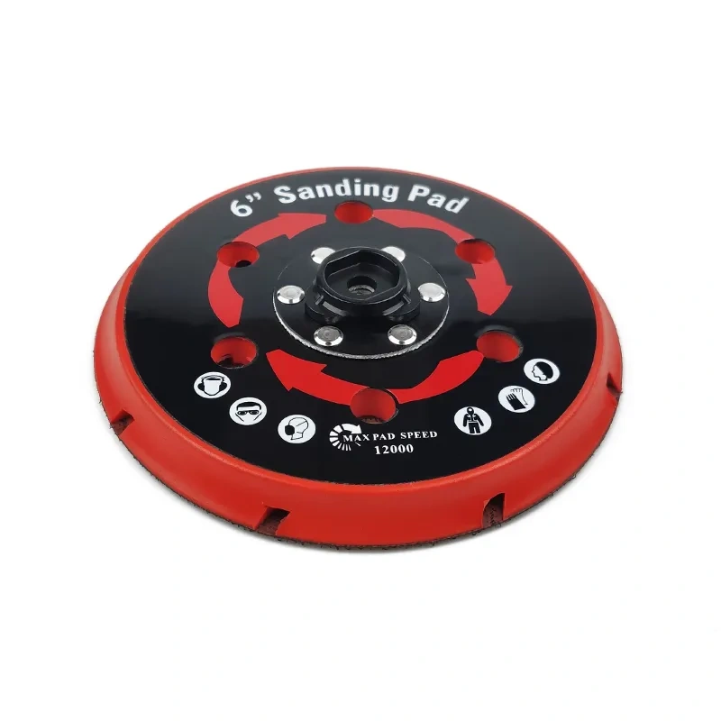 Marflo  Sanding PadBacking Plate for Dual Action Polisher DA Polisher Backing Plate Back Holder 5 inch 125mm 6 Inch 150mm  Pad