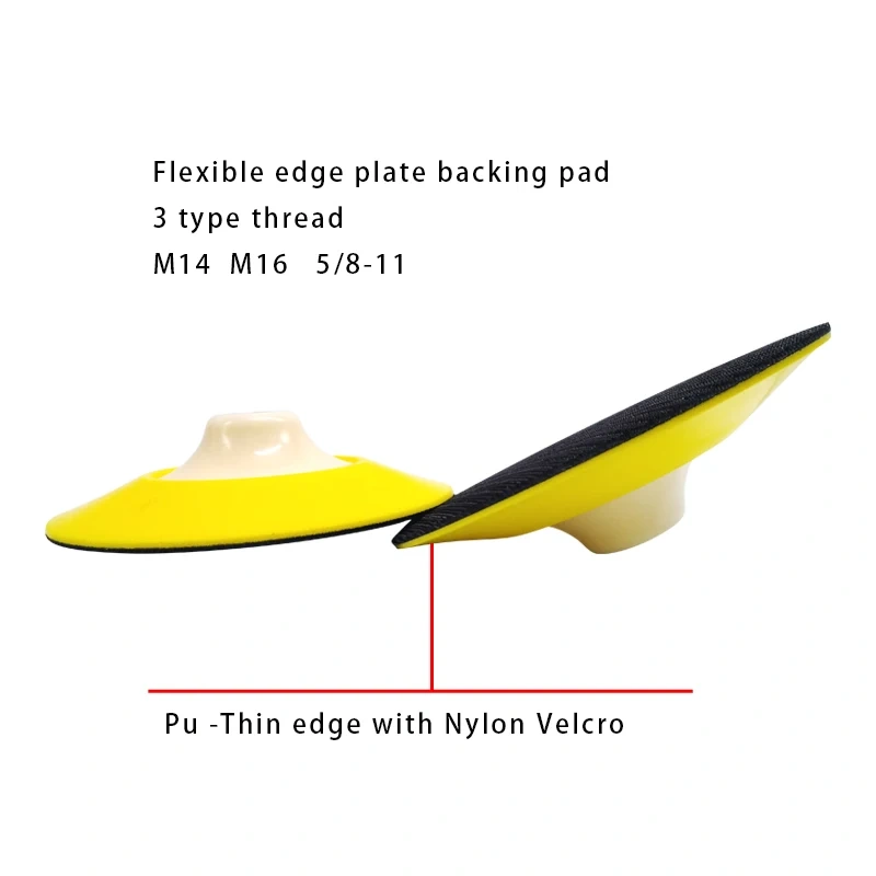 Paint Care Cleaner MARFLO Plate Backing Pad for Polishing Sponge Pad 6" Thread M14 M16 5/8-11 Flexible Auto Detailing Tools