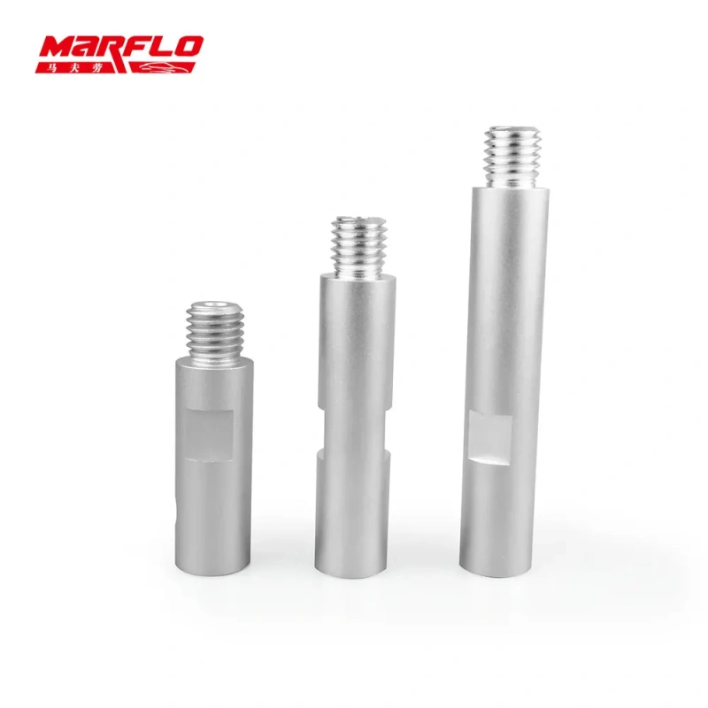 M14 Marflo Extension Rod Set Aluminium Rotary Polisher Extension Shaft For Car Care Detailing Pad Connection Bar Angle Grinder