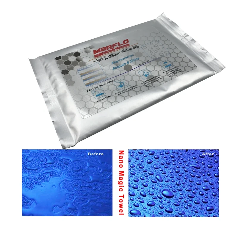 Marflo Nano Coating Towel Magic Ceramic Paint Crystal Magic Towel for Car Paints Care