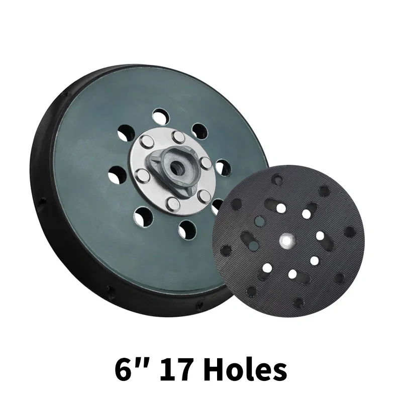 Marflo  Sanding PadBacking Plate for Dual Action Polisher DA Polisher Backing Plate Back Holder 5 inch 125mm 6 Inch 150mm  Pad
